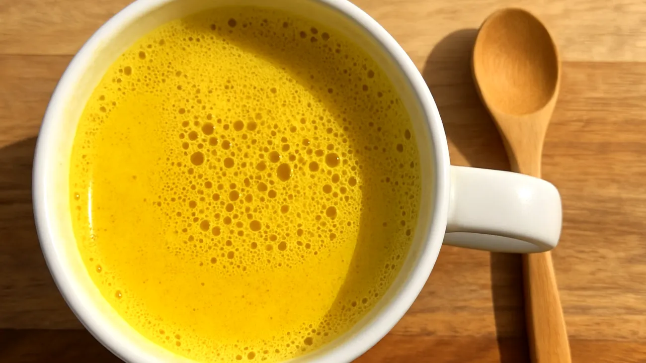 Goldene Milch mit Ashwagandha und Mandelmilch"