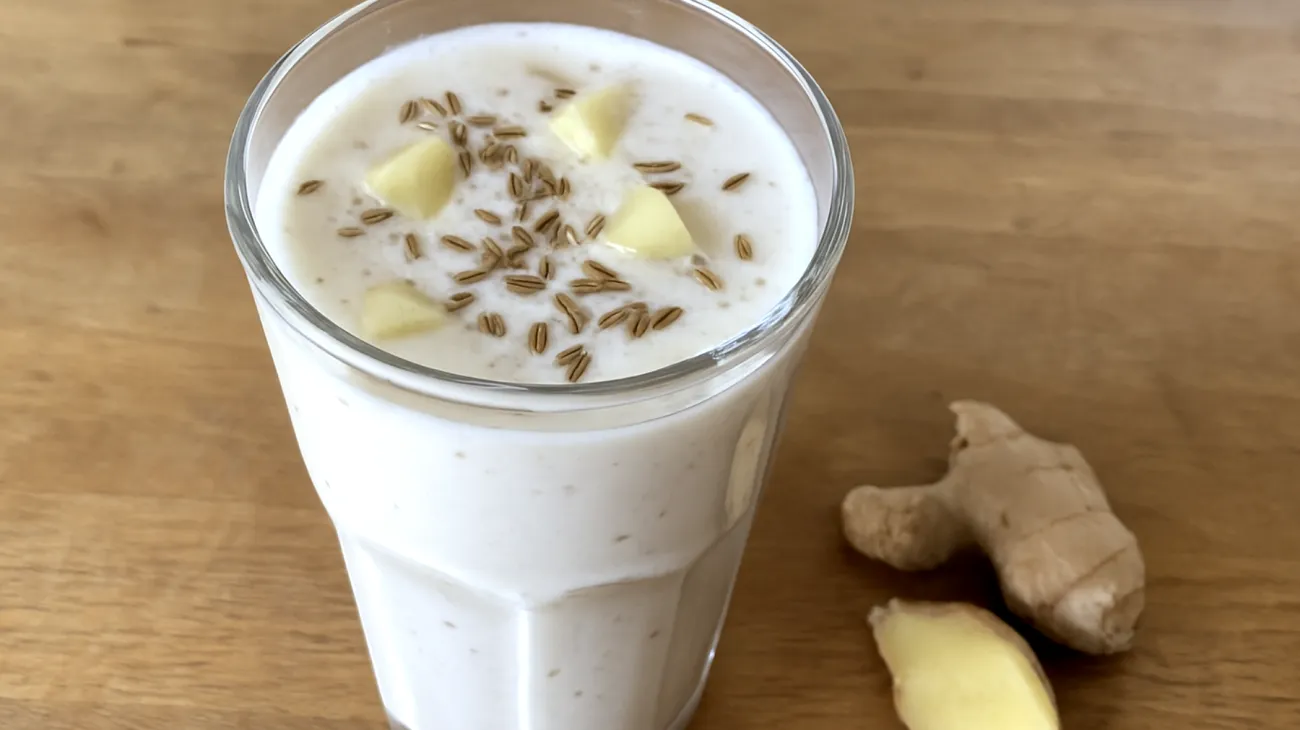 Kefir-Smoothie mit Fenchelsamen und Ingwer"